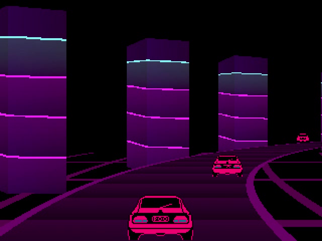 Vehicles and a curve